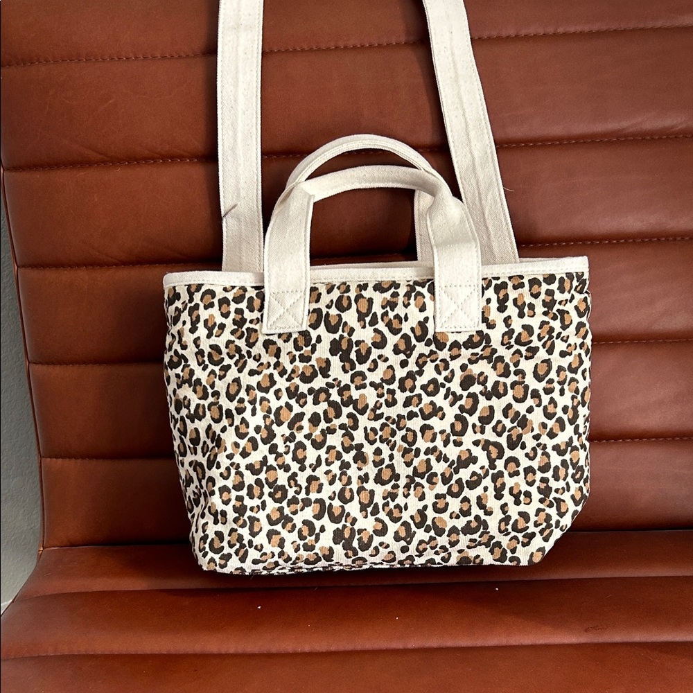 Sezane Leopard Print Mini Tote - Picture 4 of 4